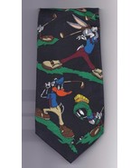 Looney Tunes Mania 100% Polyester Tie 58&quot; long 3 1/2&quot; wide Golf - $13.67 CAD