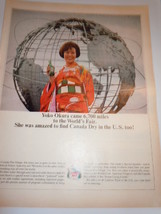 Vintage Canada Dry Yoko Okura World&#39;s Fair Print Magazine Advertisement 1964  - £10.38 GBP