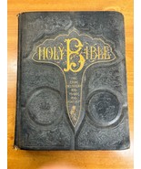 Antique 1891 Holy Bible - Self-Pronouncing Large Family Hardcover - A.J.... - £156.72 GBP
