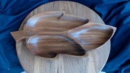 Leilani  Genuine Monkey Pod Wood Hand Crafted Large Leaf Bowl - 16 in x ... - $507.54 MXN