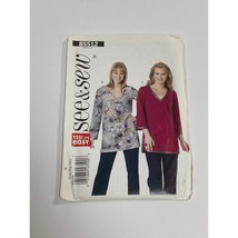 See &amp; Sew Sewing Pattern B5512 Size B (L-XXL) Womens Tunic Top Shirt - $5.94