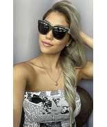 New Christian DIOR White Olive Cat Eye Oversized Women&#39;s Sunglasses Italy - $4,662.25 MXN