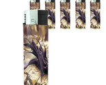 Butane Refillable Electronic Lighter Set of 5 Dragon Design-007 Custom L... - £12.62 GBP