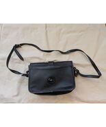 Dooney Bourke Blackity Black Kugelleder Umhängetasche Mit Logo Schultergurt - $51.98