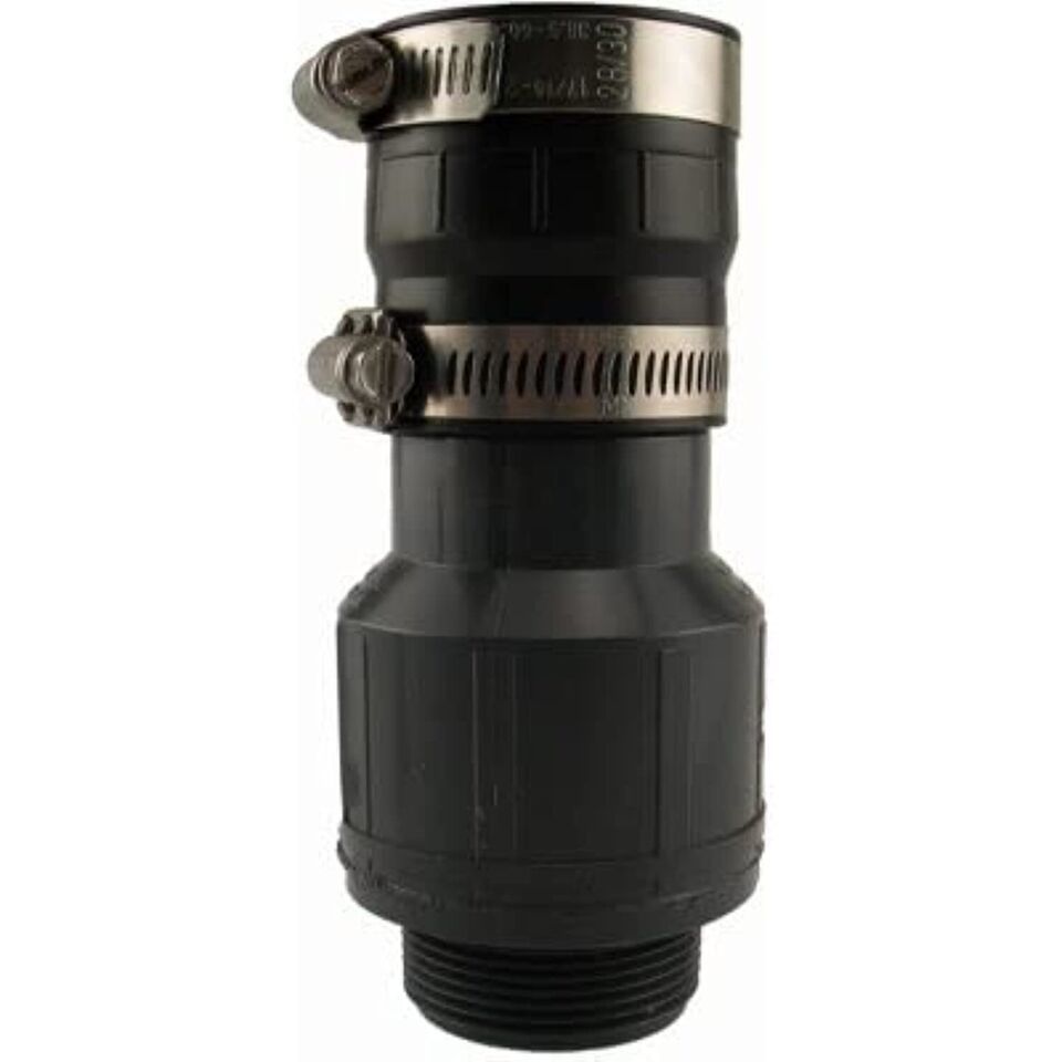 Inline Sump Check Valve With Boot, Plastic, 1-1/2-In. MPT - $22.95