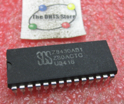 Z8430AB1 SGS Z80A-CTC Clock IC 28 Pin DIP Plastic - Used Qty 1 - $5.69
