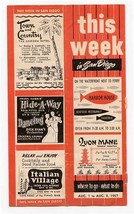 This Week in San Diego Booklet August 1957 Where to Go What to Do - £13.93 GBP