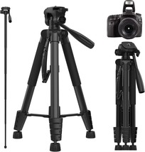 72-Inch Camera Tripod: Aluminum Dslr Professional Camera Tripod Monopod ... - $41.98