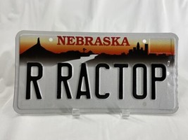 R RACTOP Vintage Vanity License Plate Nebraska Personalized Auto Man-Cav... - £33.61 GBP
