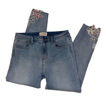 Driftwood Light Wash Jackie High Rise Floral Embroidered Jeans Womens 30 - $34.99