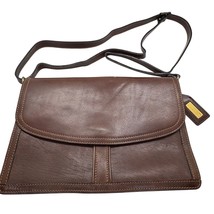 Handcrafted Viaraline Brown Leather Crossbody Bag With Adjustable Strap ... - $144.00