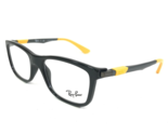 Ray-Ban Kinder Brille Rahmen RB1549 3733 Schwarz Grau Gelb Quadratisch 4... - $55.57