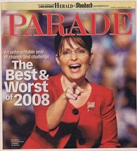 ORIGINAL Vintage December 2008 Parade Magazine Sarah Palin - £15.63 GBP