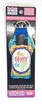 Smokezilla Be Happy Design Neoprene Lighter Holder Carabiner Key Chain - $166.03 MXN