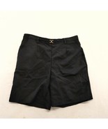 Tradition Women&#39;s Casual Shorts Size 10P Black Polyester Elastic Waist  - £8.54 GBP