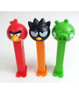Lot of 3 Rovio Angry Birds Pez Dispensers Red, Badtz Maru, &amp; Minion Pig - $183.60 MXN