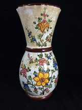 Vintage deruta Antica Poterie Italien Porcelaine Vase Fait Main &amp; Peint En - £78.60 GBP