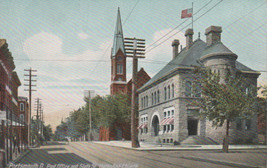 Post Office and Sixth St.Methodist Church Portsmouth, Ohio Vintage Postcard - £1.36 GBP