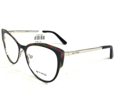 Etro Eyeglasses Frames ET2116 017 Black Silver Green Pink Paisley 52-15-140 - £47.63 GBP