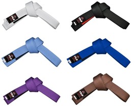 New Fuji Sports Jiu Jitsu Brazilian JiuJitsu MMA BJJ Adult Gi Rank Belt - £16.97 GBP+