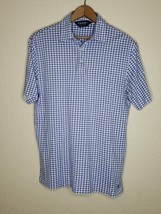 Ralph Lauren Polo Golf Shirt Mens Small Checkered 100% Pima Cotton Soft ... - $278.54 MXN