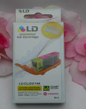 LD Printer Ink Magenta LD-CL1221M For Canon Pixma Printers / Chip Sealed iP3600+ - £4.71 GBP