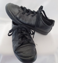 Womens Oil &amp; Slip Resistant Black Lace up Work Shoes Size 7 TredSafe - £6.19 GBP