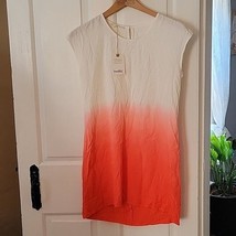 NWT- Marine Layer Orange Dip Dye Tunic Top- Small - Love Me Tender - $62.89