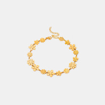 18K Gold-Plated Flower Bracelet - $17.00