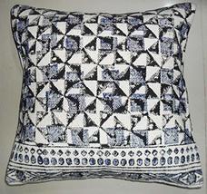 Traditional Jaipur Handmade Kilim Cushion Cover 20x20, Decorative Throw, Jute Pi - £14.37 GBP