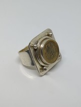 Vintage Sterling Silver 925 India Coin Ring Size 9 - £39.30 GBP