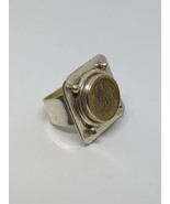 Vintage Sterling Silver 925 India Coin Ring Size 9 - £39.32 GBP