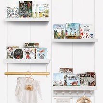 COMAX Kids Floating Book Shelves for Wall Nursery, Hanging Book Shelf Wall Mount - £67.64 GBP