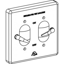 Orbit 2CA-2SW 2-G ALUMINUM W/P LEVER SWITCH COVER, DEVICE MOUNT - GRAY - $16.90