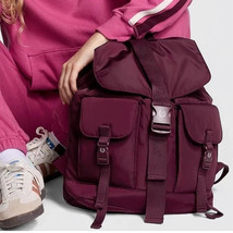 PINK BY VICTORIA SECRETS NYLON CARGO BACKPACK FULL SIZE SCHOOL BAG WILD ... - $890.12 MXN