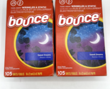 2 Bounce Dryer Sheets Sweet Dreams Dryer Sheets 105 ct ea Discontinued B... - £34.58 GBP