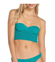 FREE PEOPLE Womens Bralette Come A Little Printed Teal Green Size XS OB738524 - £29.30 GBP