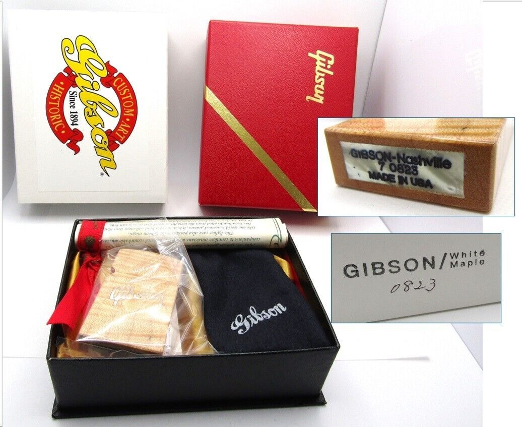 Primary image for Gibson Guitar White Maple Limited No.0823 Zippo 1996 MIB Rare