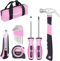 Gifts for Wife from Husband, 14-Piece Pink Tool Kit, Hand Tool Set for Women, Ho - £28.84 GBP