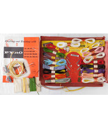 Vintage Crafting Set 1958 Pyrotex Pyro Lace Cord Braiding on Original Card - £23.52 GBP