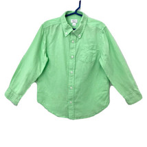 Dressed Up By Gymboree Boys Size 5-6 Spring Green Linen Long Sleeve Button Shirt - $16.95