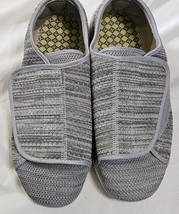YOUYUN Diabetic Ortho Shoes Gray Adjustable Strap Unisex Men&#39;s 8.5 / Wom... - $27.25 CAD