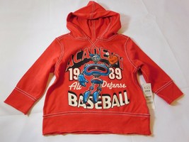 The Children&#39;s Place Baby Boy&#39;s baseball T Shirt Hoodie 6-9 Months Red NWT - $12.99