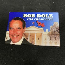1996 Bob Dole Presidential Campaign Button KG Political President Square - £7.11 GBP