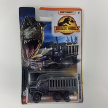 Matchbox Jurassic World Dominion Gray Armored Action Transporter Truck - £2.38 GBP
