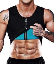 Men's Neoprene Sauna Vest &amp; Waist Trainer – Slimming Workout Top, Large ... - $64.30