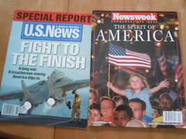 Newsweek The Spirit of America &amp; U.S. News Fight To the Finish 2001 - £6.38 GBP