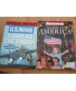 Newsweek The Spirit of America &amp; U.S. News Fight To the Finish 2001 - £6.10 GBP