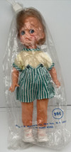 VTG Dime Store Woolworth Plastic Doll Green White Stripes Sealed Hong King .99 - £19.19 GBP