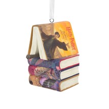 Hallmark Ornaments Wizarding World Harry Potter Books and Wand Christmas Tree - £11.15 GBP